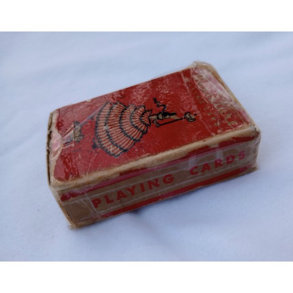 Vintage Mini Playing Cards Dancing Lady Parasol with Poodle - 1930s - Picture 4 of 9